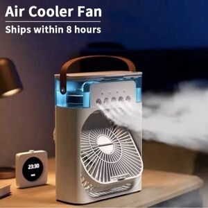 Portable Air Cooler Fan with LED Light